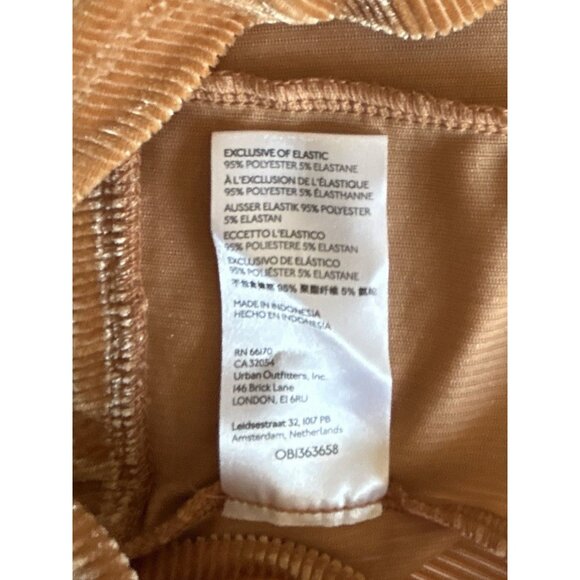 Urban Outfitters NWT Brown/Tan Velvet Crop Top Size S - Picture 7 of 8